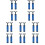 20Pièces Gonflage Ballons Matériau Compact 10