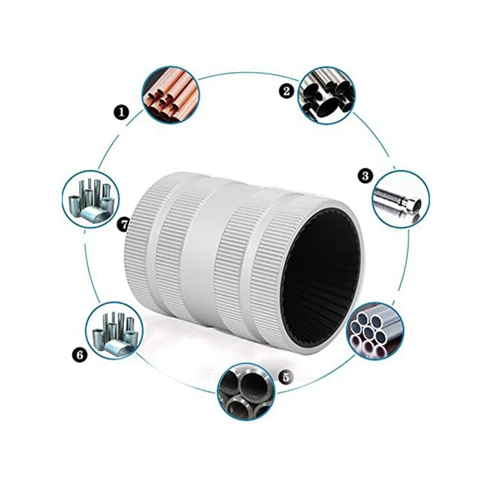 Pipe And Tubing Reamer, Pipe Reamer, 5/16In-2 1/8In Inner/Outer Reamer Tube Deburr Chamfer Tube Remove Burr Tool 6033072091502