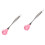 2Pièces Égouttoir Spaghetti Silicone Rose 4