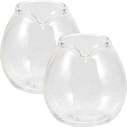 4Pièces Mini Verre Clair, Compact Pour Frothing Lait Sauce 1