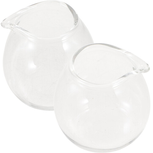 4Pièces Mini Verre Clair, Compact Pour Frothing Lait Sauce 2
