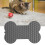 Bone Shape Silicone Slow-Feeding Pad, Indoor Gray 12