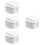4Pièces Boîte À Dentier Blanche Durable Pour Usage Portable 6