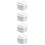 4Pièces Boîte À Dentier Blanche Durable Pour Usage Portable 7