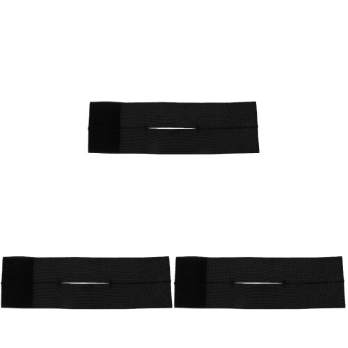 3Pièces Bande Réglable Noire Baseball Protection Durable Softball 1