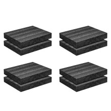 8Pack Polyuretanskum Ark - 16 X 12 X 2 Tums Skuminsatser för Fodral - Förpackning Av Skumkuddar för Verktygslåda Kameraförvaring