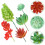 10Pcs Simulated Mini Succulent Plants Assorted Plastic Home Accent 9