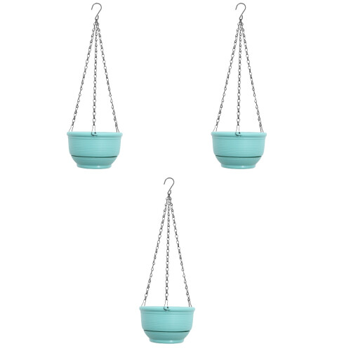3Pièces Pot Suspendu Mural Panier Auto-Arrosage Décor Plantes 2