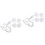 2Sets Adjustable LED Makeup Lamp White for Home Vanity Abs+pc Material 4