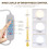 2Sets Adjustable LED Makeup Lamp White for Home Vanity Abs+pc Material 10