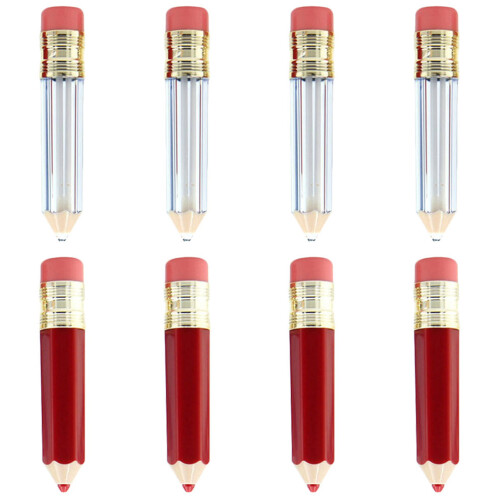 24Pièces Tubes À Gloss Recharges Plastique Assorties 1