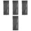 4Pcs Blackout Roller Blinds with Suction Cups for Car Windows 4