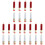 24Pièces Tubes À Gloss Recharges Plastique Assorties 3