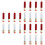 24Pièces Tubes À Gloss Recharges Plastique Assorties 6