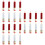 24Pièces Tubes À Gloss Recharges Plastique Assorties 7