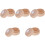 5Pièces Coffret Conservation Dents Enfant Bois Marron 5
