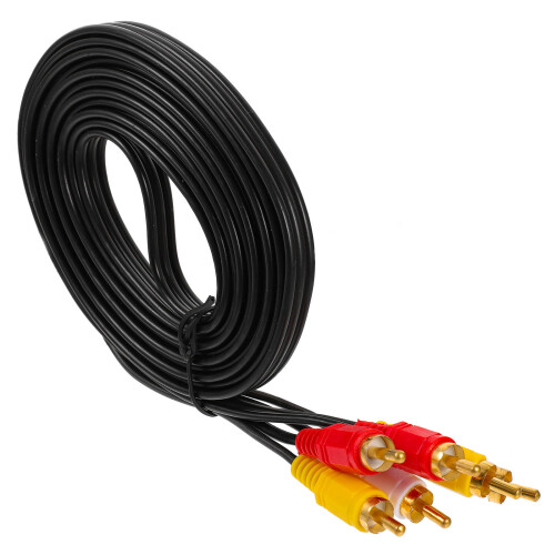 2Pièces Câble Audio Noir PVC Pour Haut-Parleurs 1