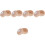 5Pièces Coffret Conservation Dents Enfant Bois Marron 6