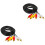 2Pièces Câble Audio Noir PVC Pour Haut-Parleurs 4