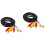 2Pièces Câble Audio Noir PVC Pour Haut-Parleurs 5