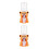 2Pcs Orange Tiny Water Dispensers for Kids Durable Plastic Fun Toy 4