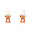 2Pcs Orange Tiny Water Dispensers for Kids Durable Plastic Fun Toy 5