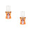2Pcs Orange Tiny Water Dispensers for Kids Durable Plastic Fun Toy 7