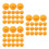 150Pièces De Ping-Pong Orange ABS Pour Entraînement 10
