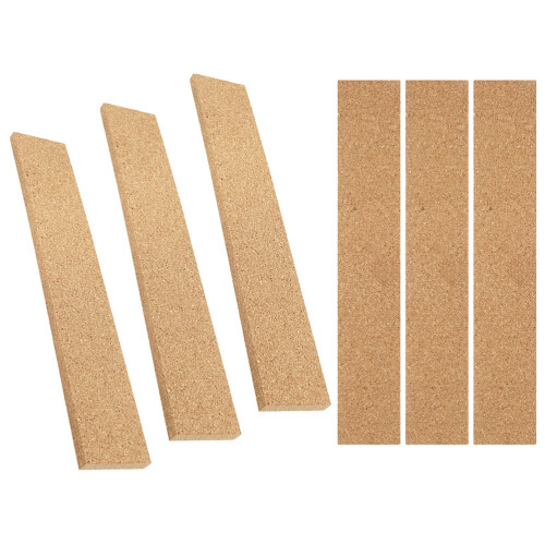 24Pcs Light Brown Cork Board Strips Self-Adhesive Frameless for Office 2