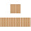 24Pcs Light Brown Cork Board Strips Self-Adhesive Frameless for Office 4
