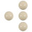 4Pièces Boules De Billard En Résine Beige D'entraînement Précise 5
