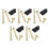 10Ensembles Kit De Fixation En Acier Pour Éventail Pliable DIY 8