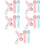20Pièces Gommes Mignonnes Patte De Chat Rétractables Multicolores 8