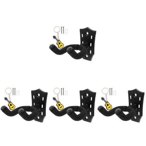 4Pièces -Guitare Noir Sturdy Pour Instruments À Domicile 1
