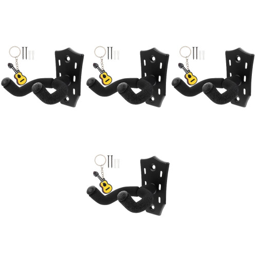 4Pièces -Guitare Noir Sturdy Pour Instruments À Domicile 2