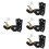4Pièces -Guitare Noir Sturdy Pour Instruments À Domicile 6