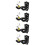 4Pièces -Guitare Noir Sturdy Pour Instruments À Domicile 8