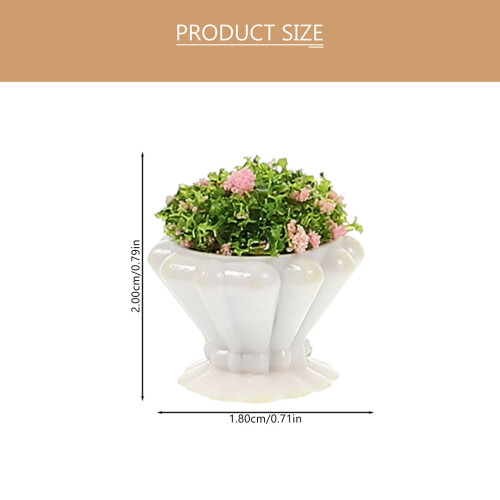 16Pièces Décorations Multicouleurs Plantes Miniatures Pour Paysage 1