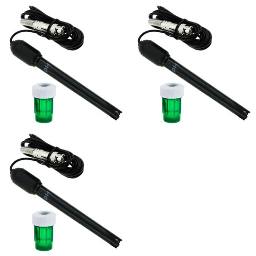 3X PH Electrode Sensor Probe Water Analyzer Water Tester PH Probe for Aquarium Hydroponics Industry Experiment 300cm