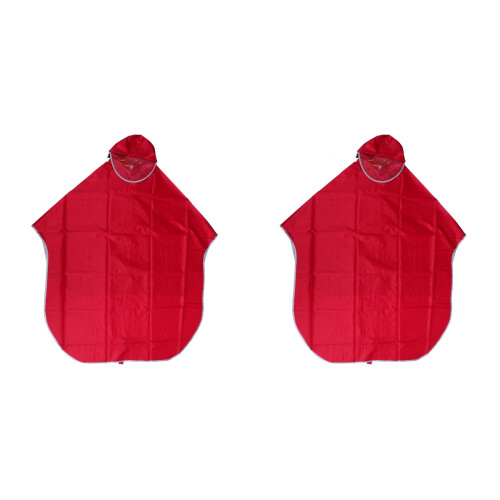 2St Ademende Regenjas Poncho Wind- En Waterdicht 2