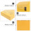 2Pcs Lightweight Yellow Wall Mount Mailbox for Home Or Office 7
