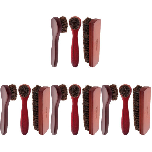 12Pièces Ensemble Brosse Poils Cuir Bottes 2