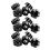 15 Pieces Black Star Grip Knobs, Female Thread Diameter 8mm,  Diameter 40mm 1
