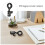 20Pièces Clips Microphone Universels Noir Rotation 270 Pour Maison 8