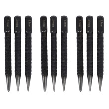 9Pcs High-Carbon Steel Center Punch Set 10cm Non Slip Center Punch for Alloy Steel Metal Wood Marking Drilling Tool