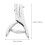 Perforateur Papier Durable Zinc Argenté Pour 2