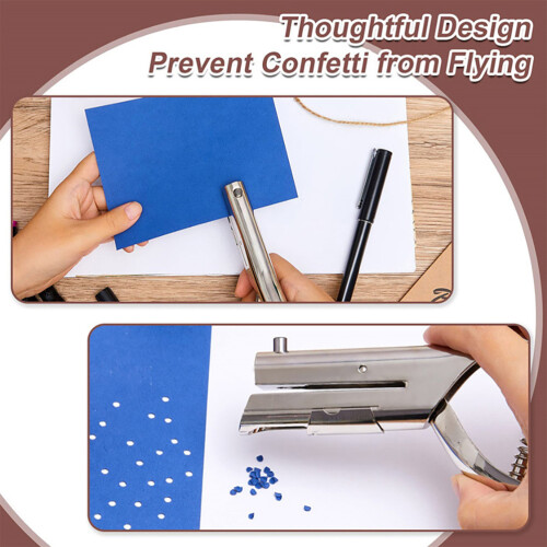 Perforateur Papier Durable Zinc Argenté Pour 2