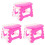 3Pièces Tabourets Portables En Rose Usage Polyvalent 2