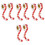 Stickers De Bronzer Adhésifs Pour Corps En Papier Rouge 4