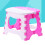 3Pièces Tabourets Portables En Rose Usage Polyvalent 10